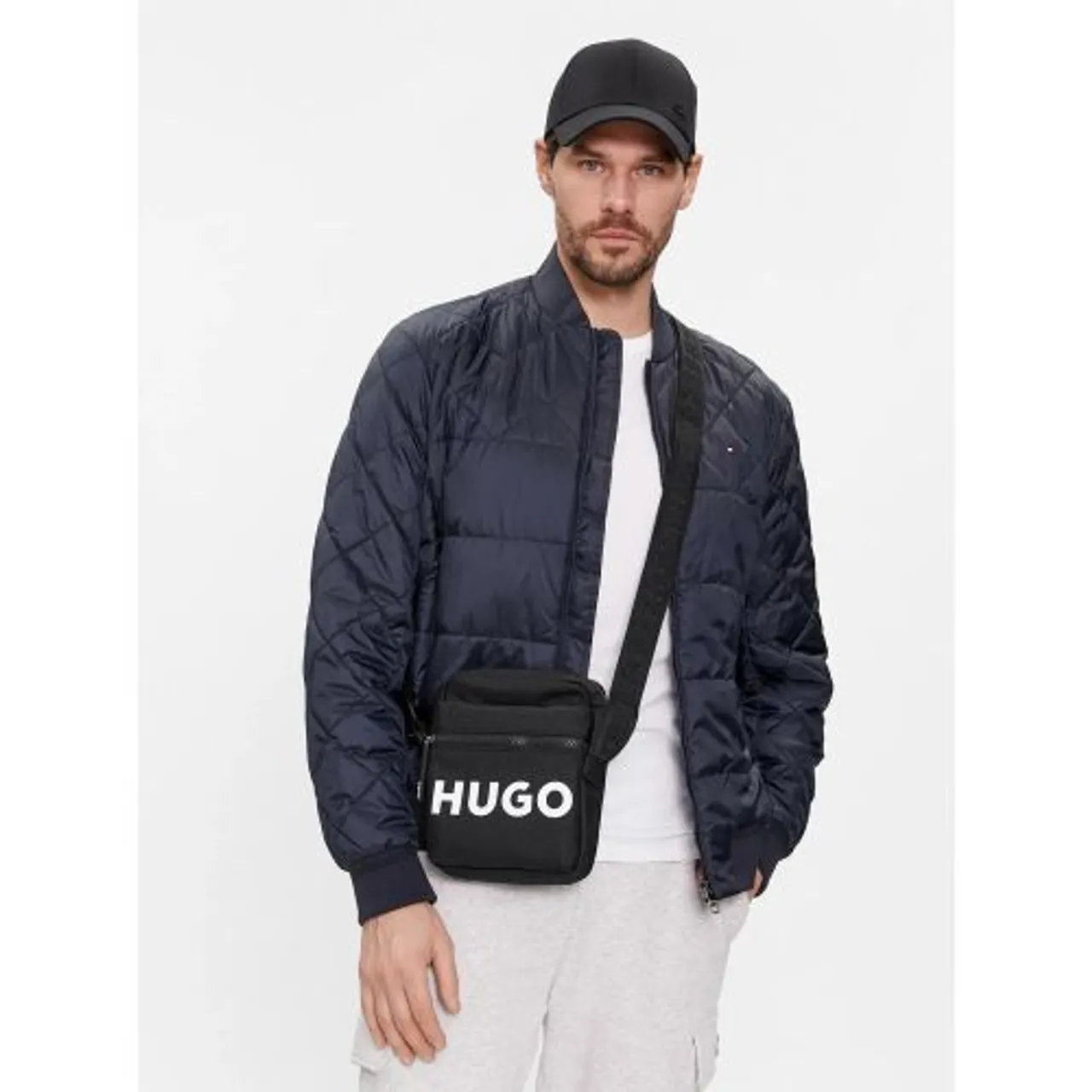 HUGO Mens Black Ethon 2.0 Crossbody Bag