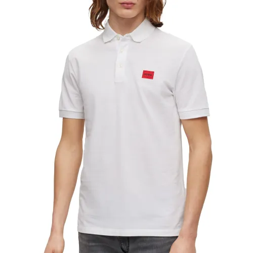 HUGO Mens Dereso232 Cotton-piqué Slim-fit Polo Shirt with