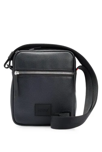 HUGO Mens Ethon 2.0HI Crossb Faux-leather reporter bag with
