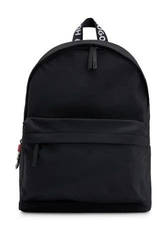 HUGO Mens Harrison Backpack Wrinkle-effect nylon backpack