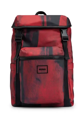 HUGO Mens Hayden Backpack Recycled-material backpack with