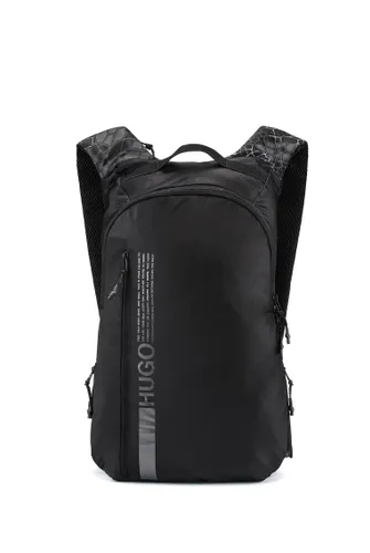 HUGO Mens Kambat Backpack Nylon backpack with manifesto