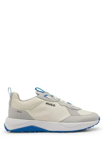 HUGO Mens Kane Runn Mixed-Material Trainers with EVA-Rubber