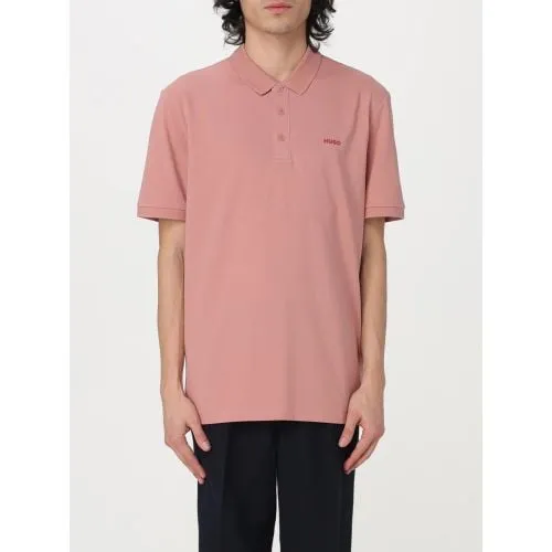 HUGO Mens Light Pastel Red Donos222 Polo Shirt