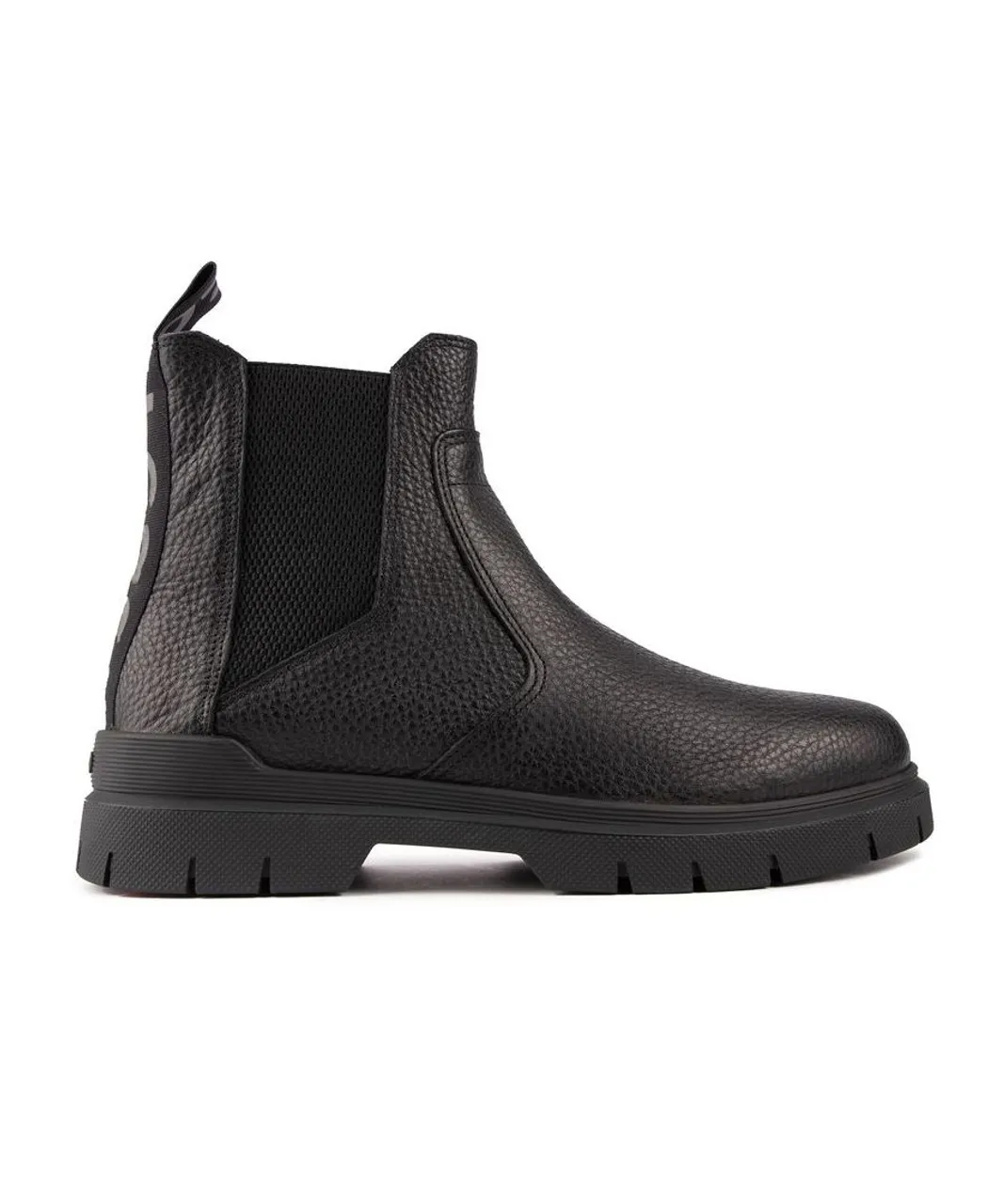 Hugo Mens Ryan Chelsea Boots - Black Leather