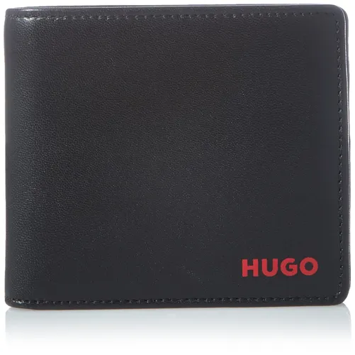 HUGO Mens Subway 4 cc Coin Embossed-Logo Wallet in Leather