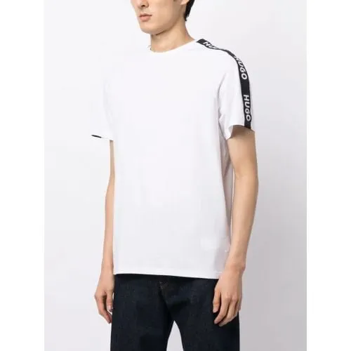 HUGO Mens White Sporty Logo T-Shirt