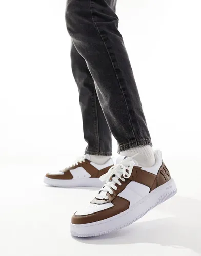 HUGO RED Kilian trainers in white/brown