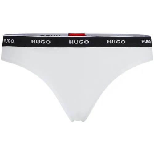 Hugo Regular Rise Thong - White