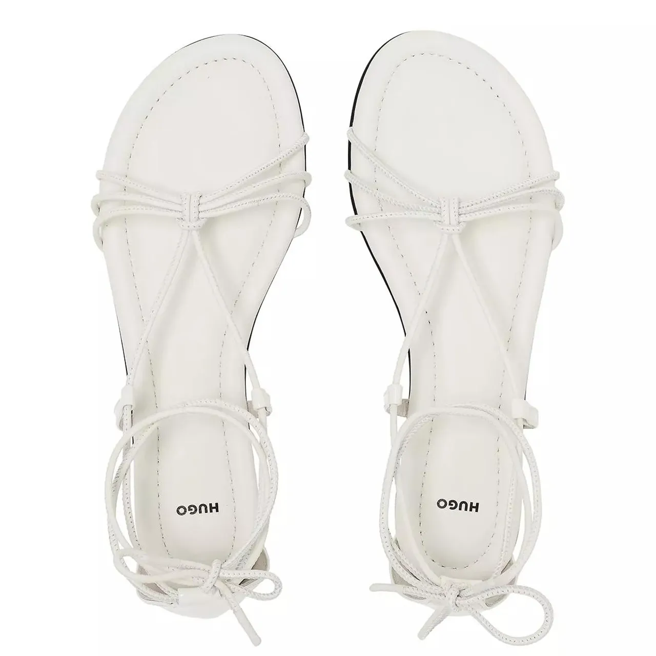 Hugo Sandals - Grace Mignon Flat Sandals - creme - Sandals for ladies