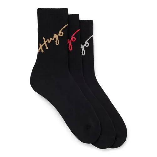 Hugo Signature Gift Set Crew Socks - Black