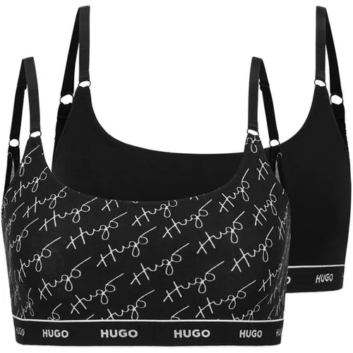 Hugo Sports Bralette 2 Pack - Black