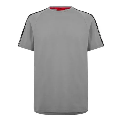 Hugo Sporty Tape T Shirt - Grey