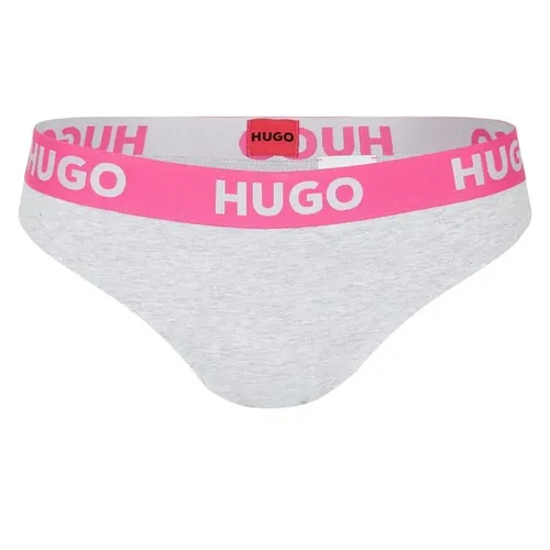 Hugo Stretch Cotton Thong - Grey