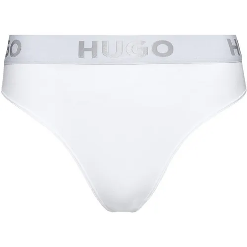 Hugo Stretch Cotton Thong - White