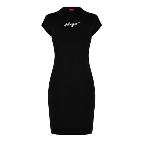 Hugo T Shirt Dress - Black