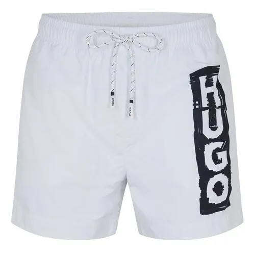 Hugo Tag Swim Shorts - White