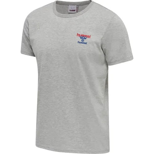 hummel Men Dayton T-Shirt Unsiex Adults Grey Melange 2X