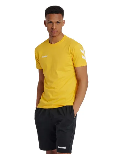 hummel Men HMLGO COTTON S/S T-shirt - Sports Yellow