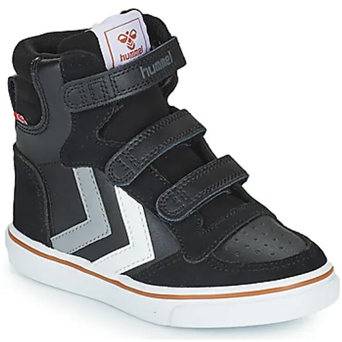 hummel  STADIL PRO JR  boys's Children's Shoes (High-top Trainers) in Black