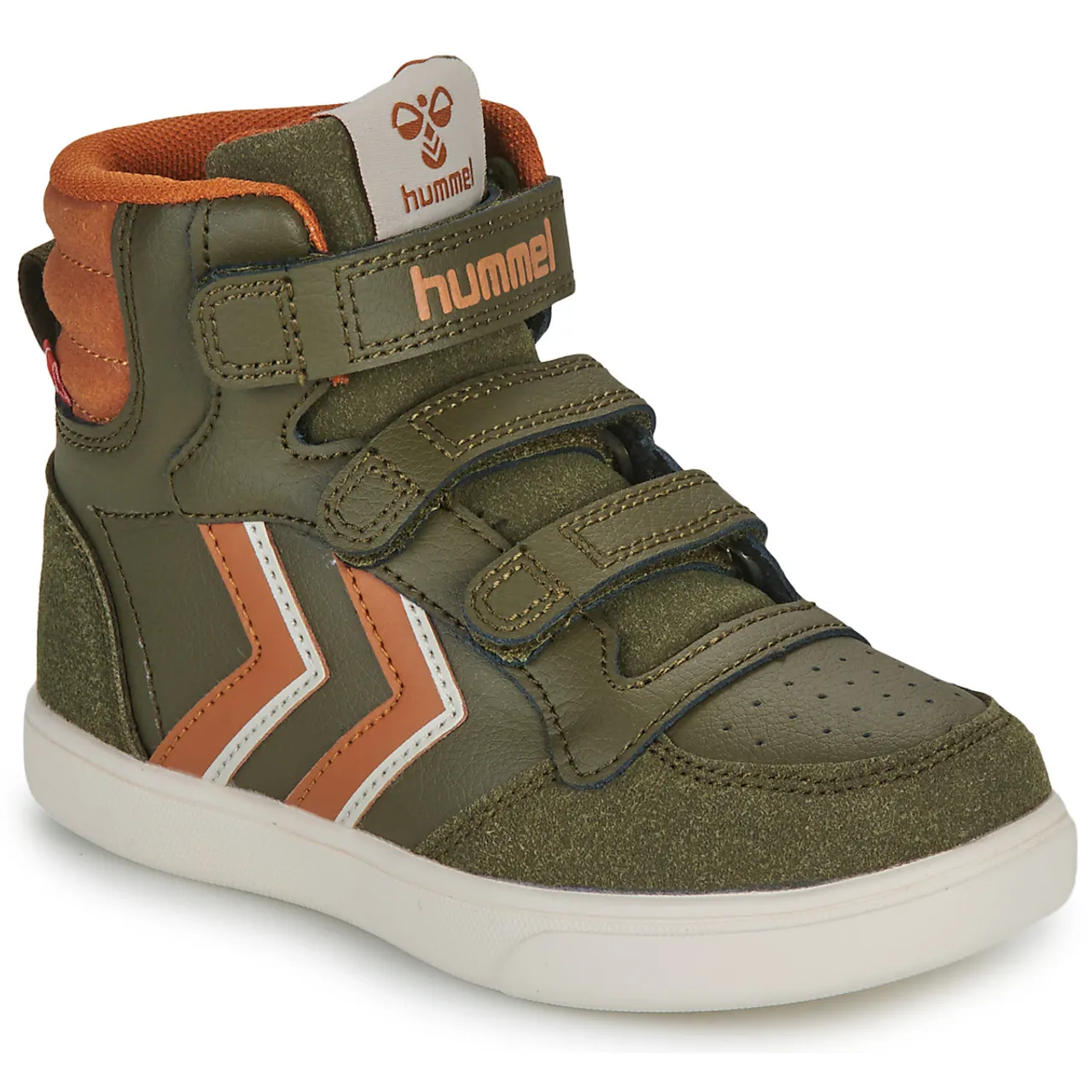 hummel  STADIL PRO JR  boys's Children's Shoes (High-top Trainers) in Green