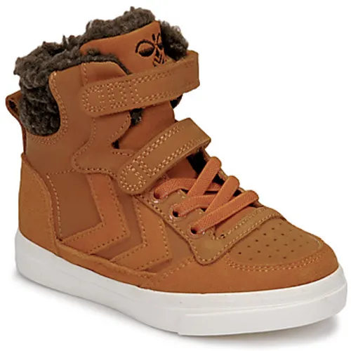 hummel  STADIL WINTER HIGH JR  boys's Children's Shoes (High-top Trainers) in Brown