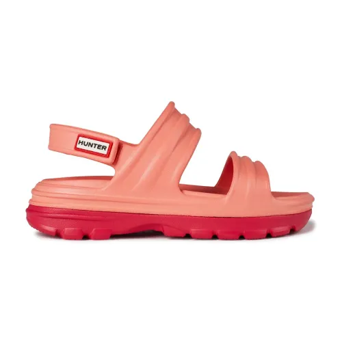 Hunter , Bloom Algae Foam Sandals ,Pink female, Sizes: