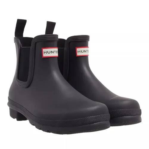 Hunter Boots & Ankle Boots - Original Chelsea Hunter Tri Colour Logo Backstrap - black - Boots & Ankle Boots for ladies