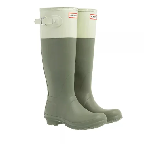 Hunter Boots & Ankle Boots - Original Tall Colour Block Boot - green - Boots & Ankle Boots for ladies