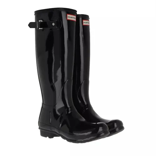 Hunter Boots & Ankle Boots - Womens Original Tall Gloss Boot Black - black - Boots & Ankle Boots for ladies