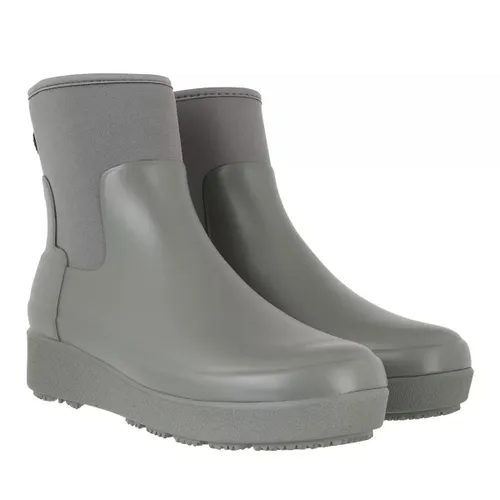 Hunter Boots & Ankle Boots - womens refined creeper neo chelsea - grey - Boots & Ankle Boots for ladies