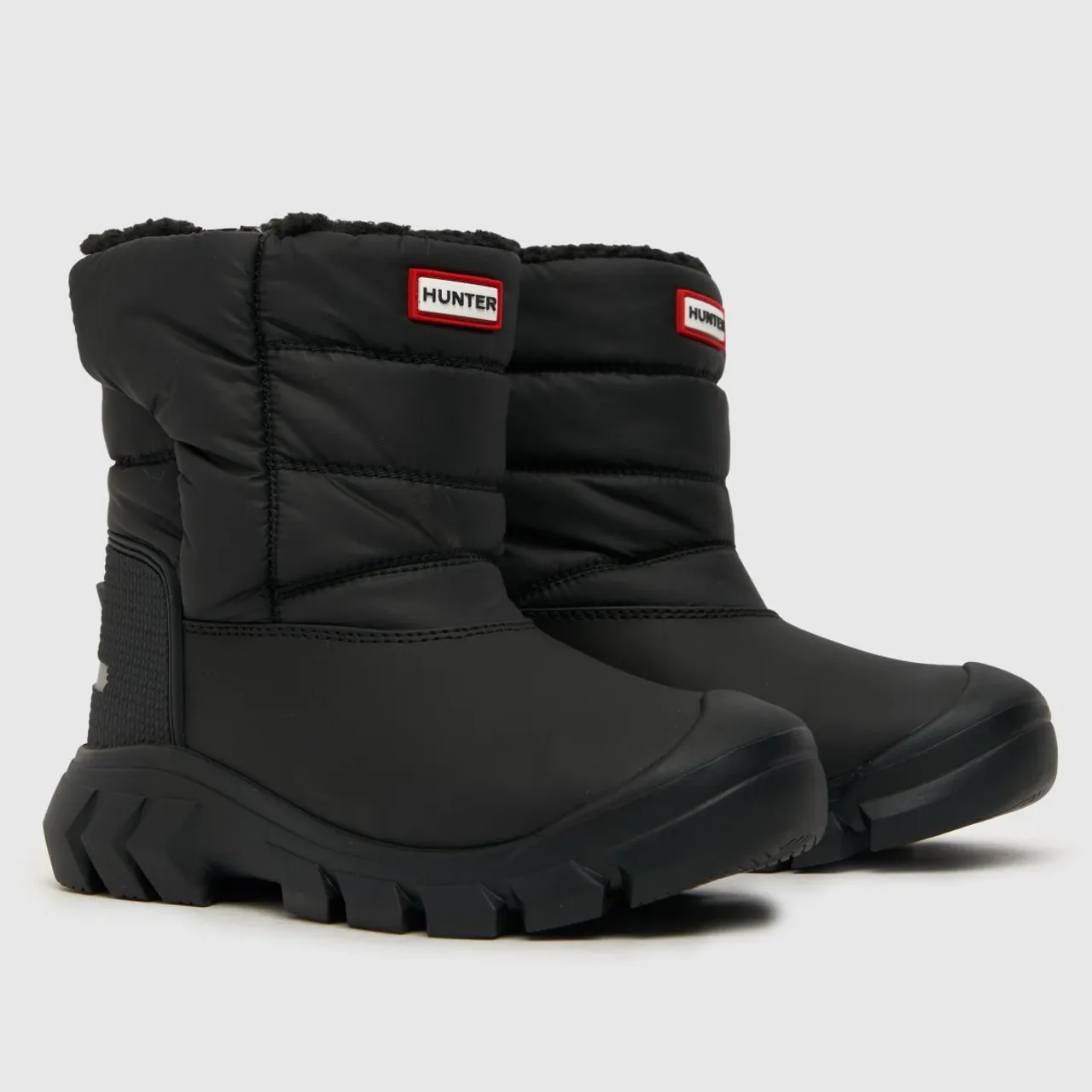 Hunter Boots Black Intrepid Snow Junior Wellies