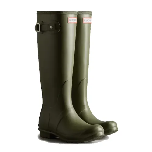 Hunter , Hunter Original Tall Wellington Boots Hunter Olive-36 ,Green female, Sizes: