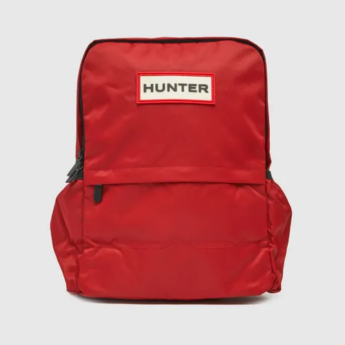 Hunter Red Nylon Backpack, Size: One Size