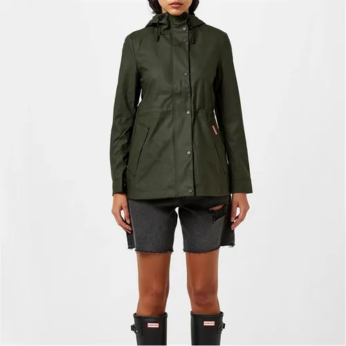 Hunter Rubberised Rain Jacket Womens - Green