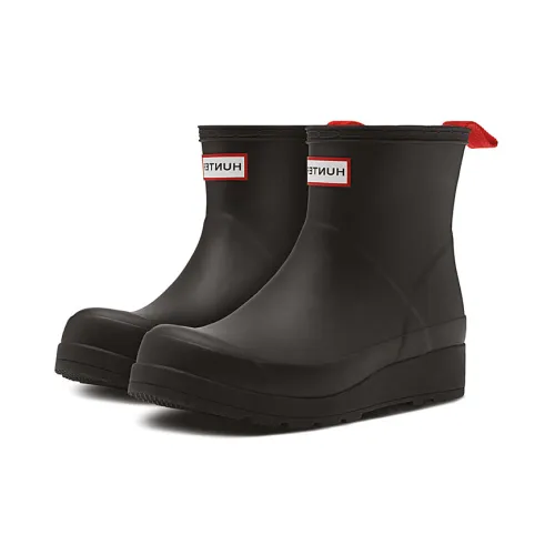 Hunter , Stylish Rain Boots, Black ,Black female, Sizes: