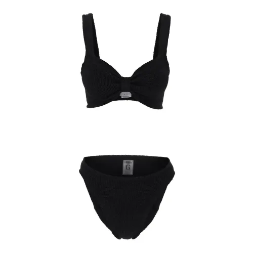 Hunza G , Hunza G Bonnie Bikini Set ,Black female, Sizes: ONE