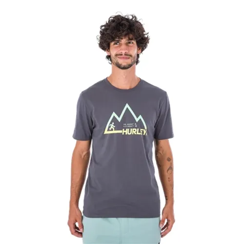 Hurley Everyday Explore Mountain Man T-Shirt - Ion Grey