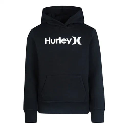 Hurley Girls One & Only Fleece Hoody - Dark Grey & White