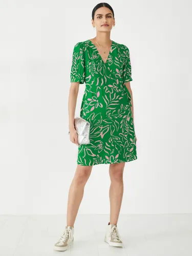 HUSH Caitlyn Wrap Mini Dress, Green - Green - Female