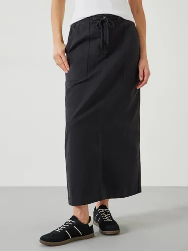 HUSH Kristen Cargo Maxi Skirt - Black - Female