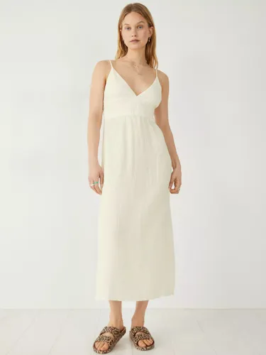 HUSH Mandy Midi Beach Dress, White - White - Female