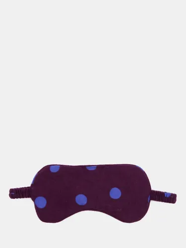 HUSH Polka Dot Sleep Mask, Dark Purple - Dark Purple - Female