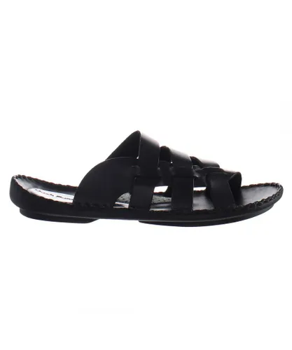 Hush Puppies Azra Morocco Mens Black Sandals Leather (archived)