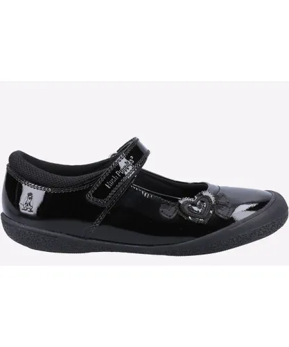 Hush Puppies Baby Rosanna Patent School Shoes Infant - Black Mixed Material