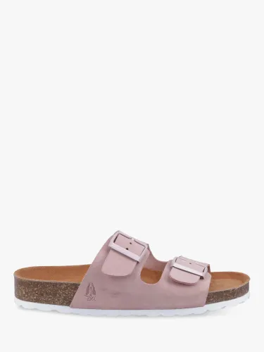 Hush Puppies Blaire Suede Footbed Sandals - Pink - Female