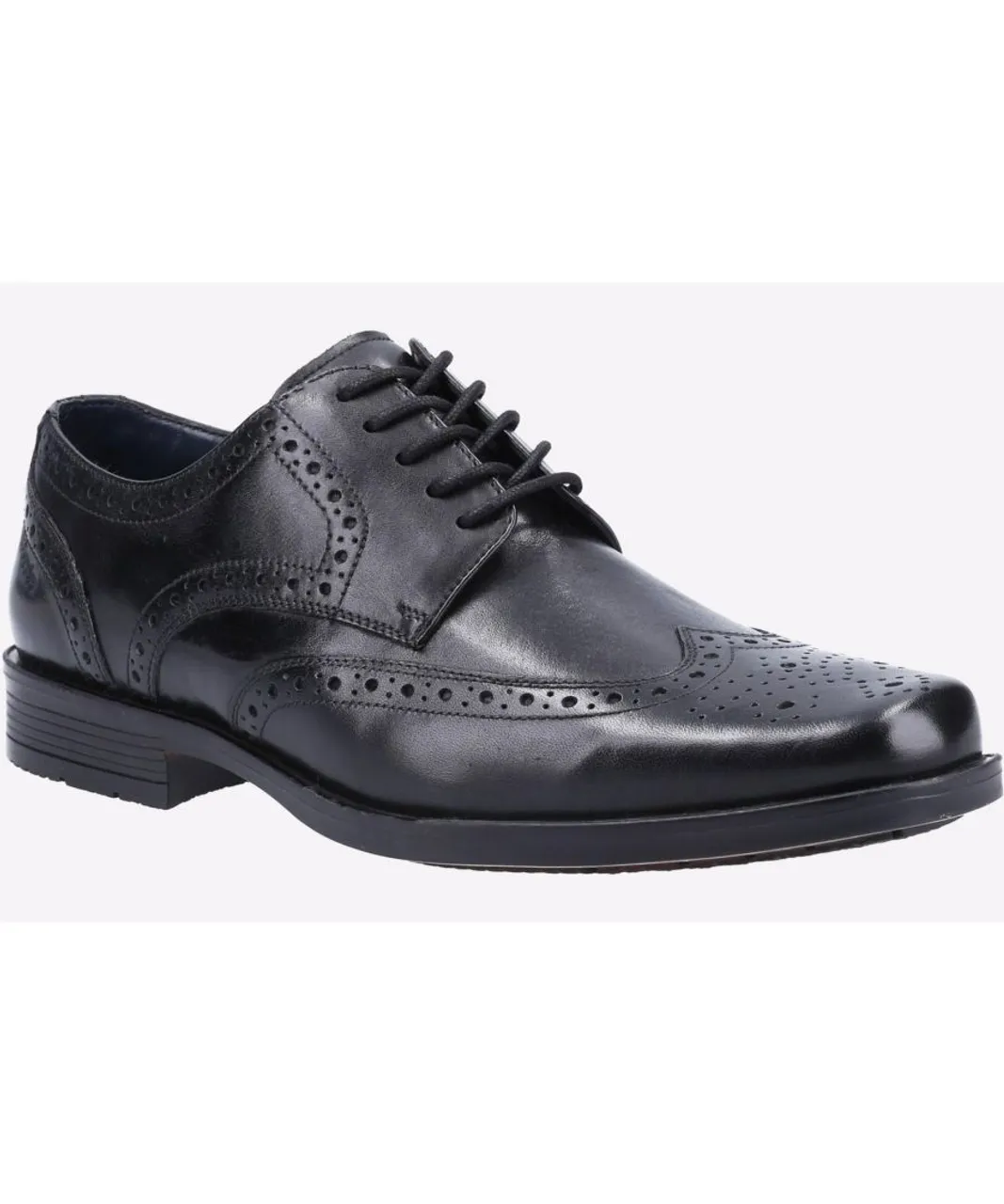 Hush Puppies Brace MEMORY FOAM Mens - Black Leather (archived)