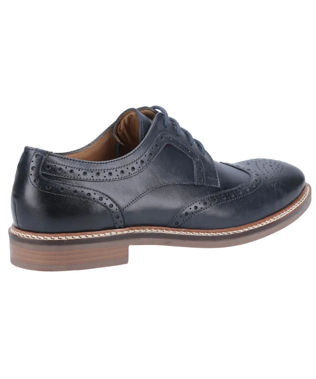Hush Puppies Bryson Mens Lace Shoes - Navy Leather