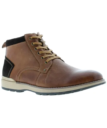Hush Puppies Dean MEMORY FOAM Boot Mens - Tan Leather (archived)