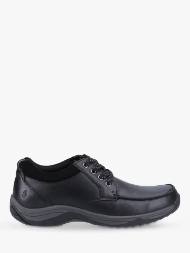Hush Puppies Derek Leather Lace Up Shoes - Black - Male